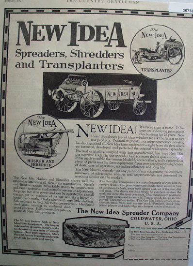 New Idea Spreaders Shredders And Transplanters 1927 Ad