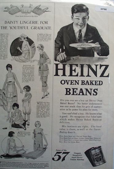 Heinz Baked Beans 1920 Ad
