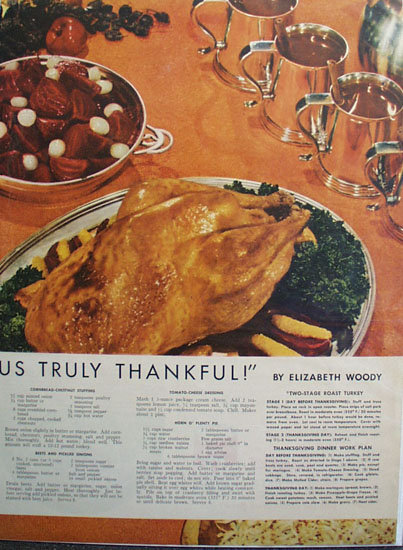 Elizabeth Woody Thanksgiving 1938 Article