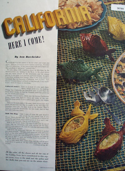 California Supper By Ann Batchelder 1939 Article
