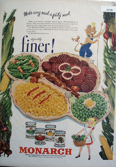 Reid Murdoch Monarch Vegetables 1950 Ad