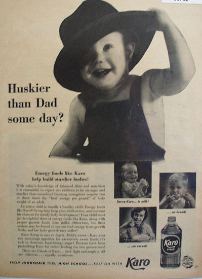 Karo Syrup 1953 Ad