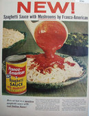New Franco American Spaghetti Sauce 1955 Ad
