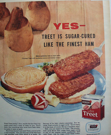 Armour Star Treet Meat 1957 Ad
