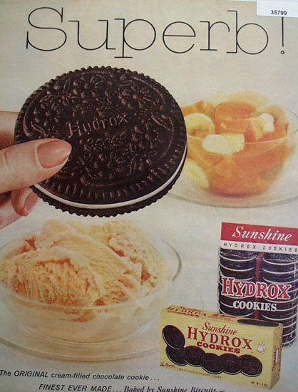 Sunshine Hydrox Cookies 1959 Ad