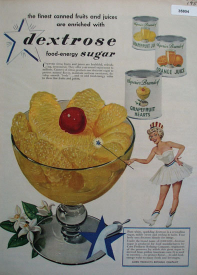 Dextrose Food Energy Sugar 1950 Ad
