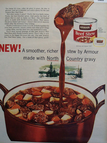 Armour Star Beef Stew 1957 Ad