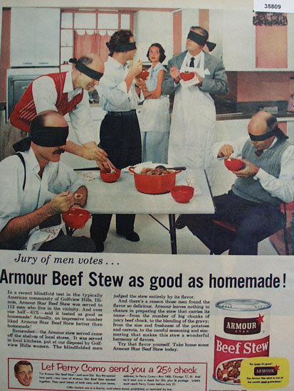 Armour Star Beef Stew 1956 Ad