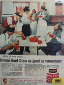 Armour Star Beef Stew 1956 Ad