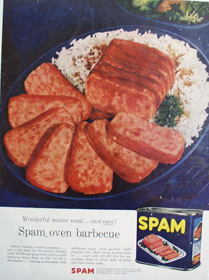 George A. Hormel Spam 1956 Ad.
