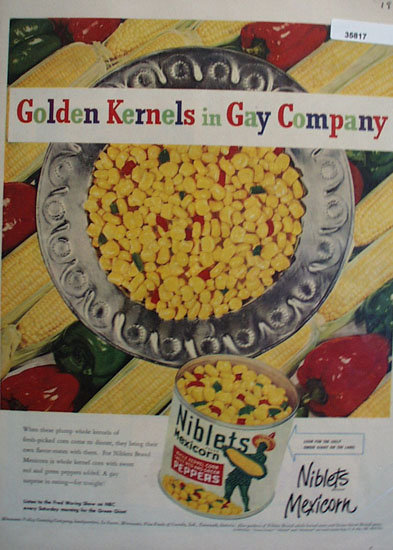 Green Giant Niblets Mixicorn 1949 Ad