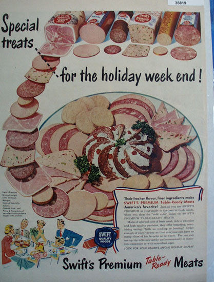 Swifts Premium Meats 1949 Ad