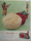 Bordens Apple La Mode Ice Cream 1956 Ad