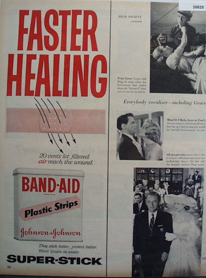 Band Aid Plastic Strips 1956 Ad