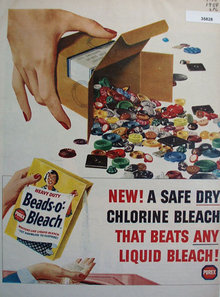 Purex Beads O Bleach 1958 Ad