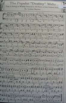Destiny Waltz Sheet Music 1915 Ad