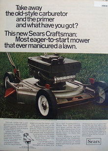 Sears Craftsman Mower 1969 Ad