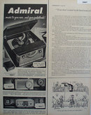 Admiral Radio Phonograph 1955 Ad
