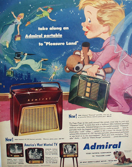 Admiral Television And Portable Radios 1953 Ad