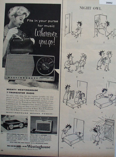 Westinghouse Portable Radios 1957 Ad