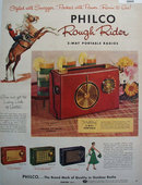 Philco Rough Rider Portable Radio 1956 Ad