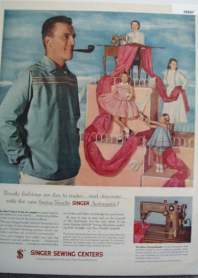 Singer Sewing Centers 1956 Ad