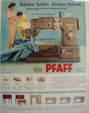 Pfaff Automatic Sewing Machine 1957 Ad