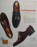 Florsheim Fingerflex Shoes 1957 Ad
