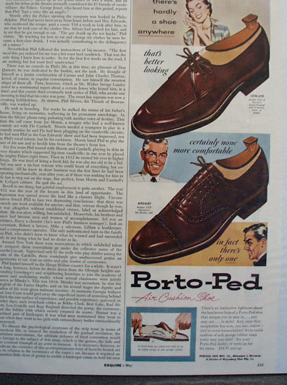 Porto Ped Air cushion Shoe 1956 Ad
