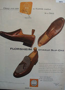 Florsheim Stirrup Slip Ons Shoe 1956 Ad