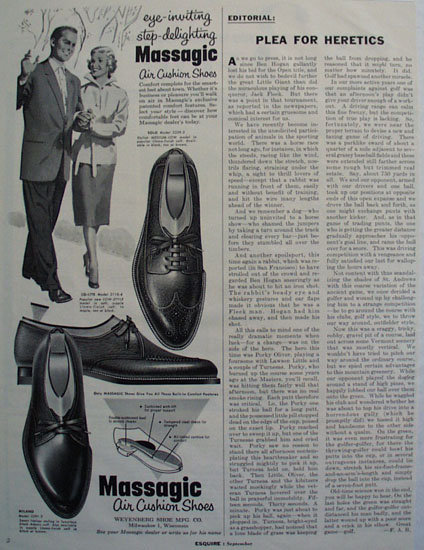 Massagic Air Cushion Shoes 1955 Ad