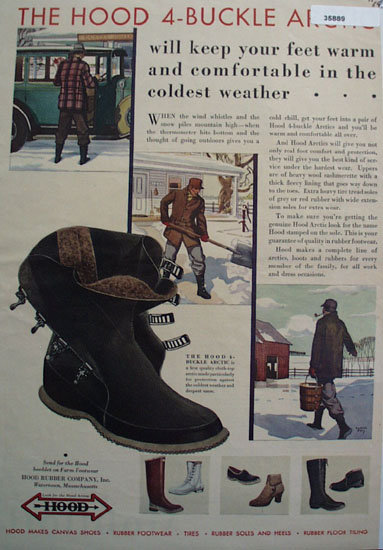 Hood Rubber Co. 1930 Ad