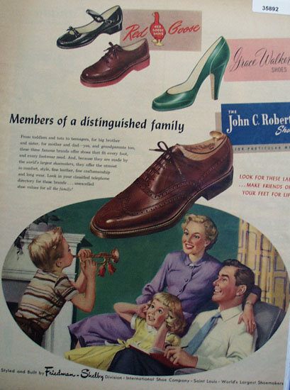 John C. Roberts Shoe 1953 Ad