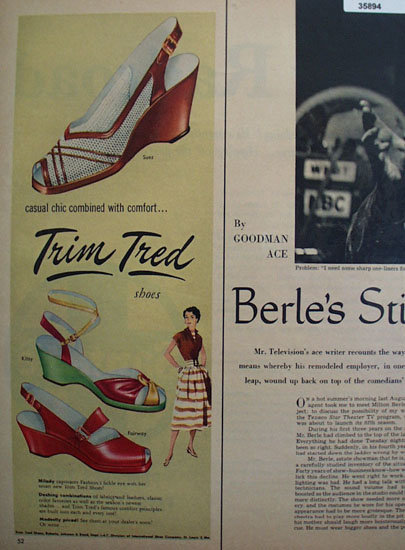 Trim Tred Shoes 1953 Ad