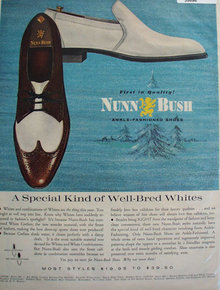 Nunn Bush Ankle Fashioned Shoes 1965 Ad