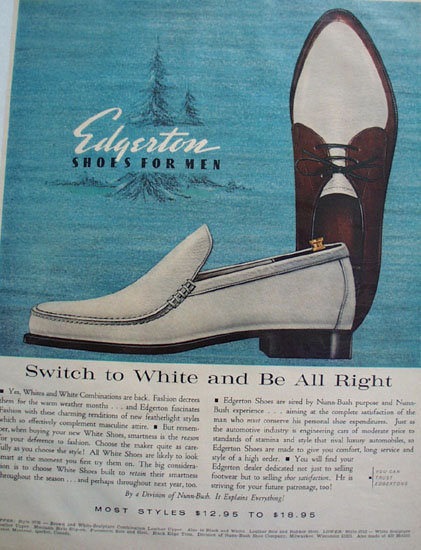 Nunn Bush Ankle Fashioned Shoes 1965 Ad