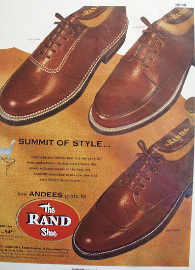 The Rand Shoe 1954 Ad