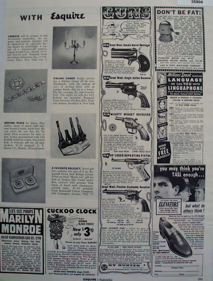 Order By Mail With Esquire 1955 Ad