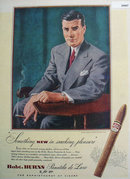 Robt. Burns Panatela De Luxe Cigars 1947 Ad