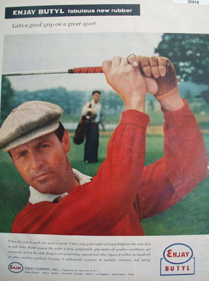Enjay Butyl Fabulous New Rubber 1958 Ad.