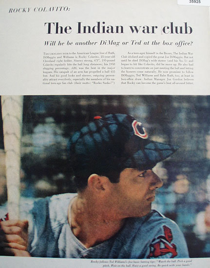 Baseballs Rocky Colavito 1959 Article