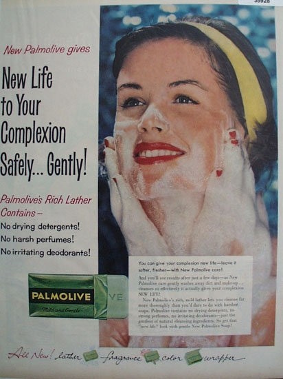 Palmolive Mild and Gentle Soap 1958 Ad