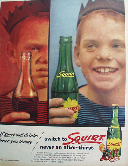 Squirt Soft Drink 1957 Ad