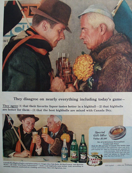 Canada Dry Soda And Ale 1956 Ad