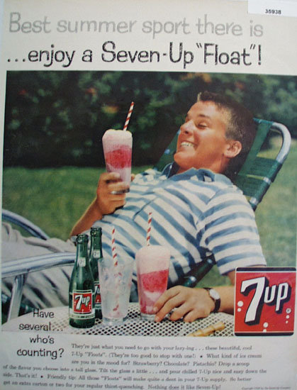 Seven Up Float 1959 Ad