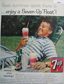 Seven Up Float 1959 Ad