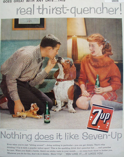 Seven Up Thirst Quencher 1959 Ad