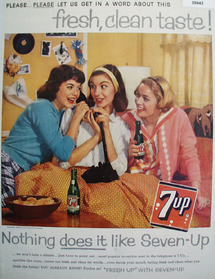 Seven Up Fresh Up 1959 Ad