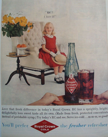 Royal Crown Cola I Love It 1959 Ad