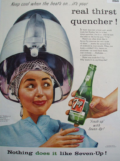 Seven Up Thirst Quencher 1956 Ad